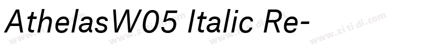 AthelasW05 Italic Re字体转换
